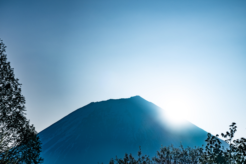 今日の雪山