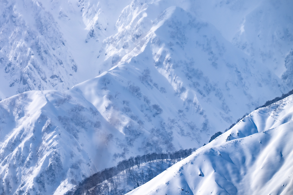 今日の雪山