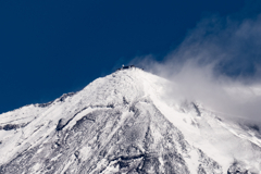 今日の雪山