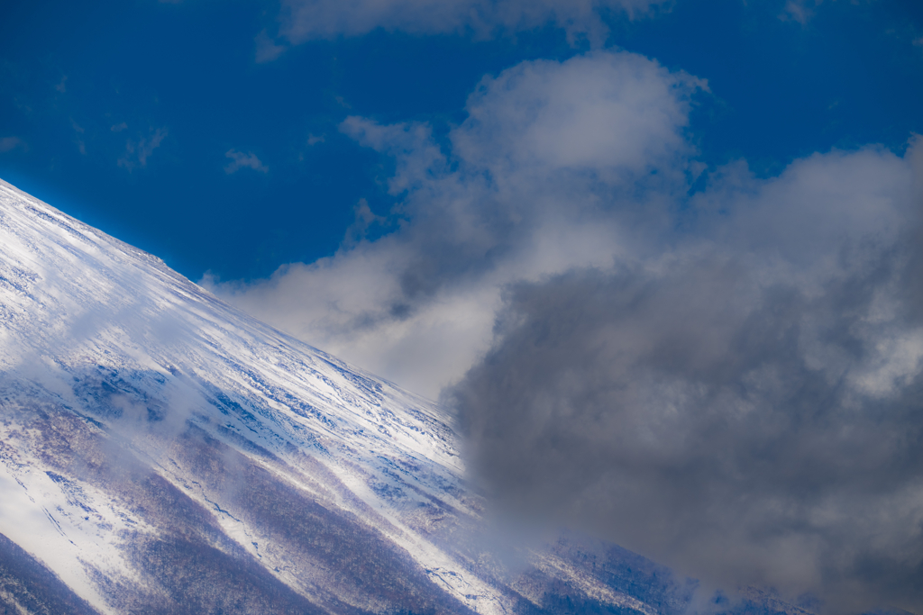 今日の雪山