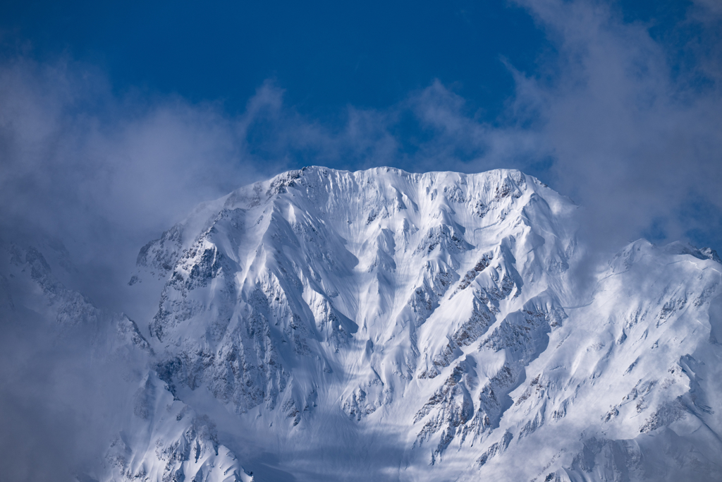 今日の雪山