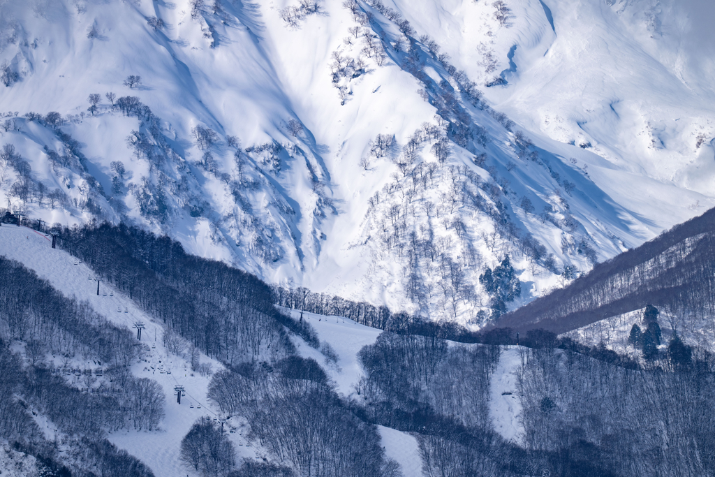 今日の雪山