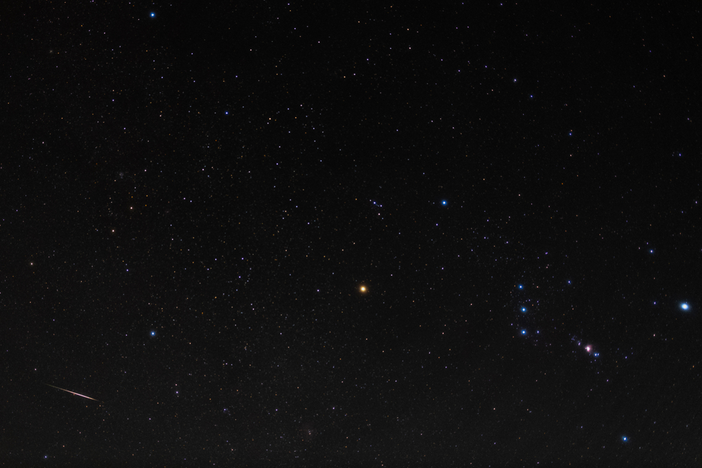 オリオンとふたご座流星