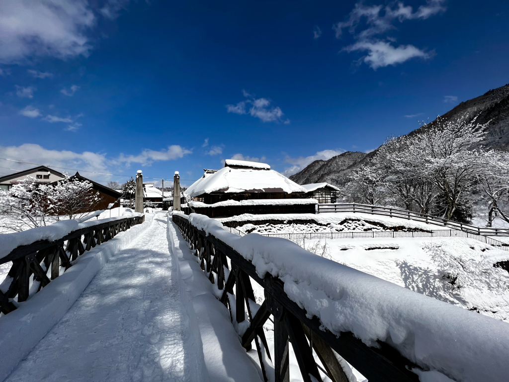 立春の雪景色