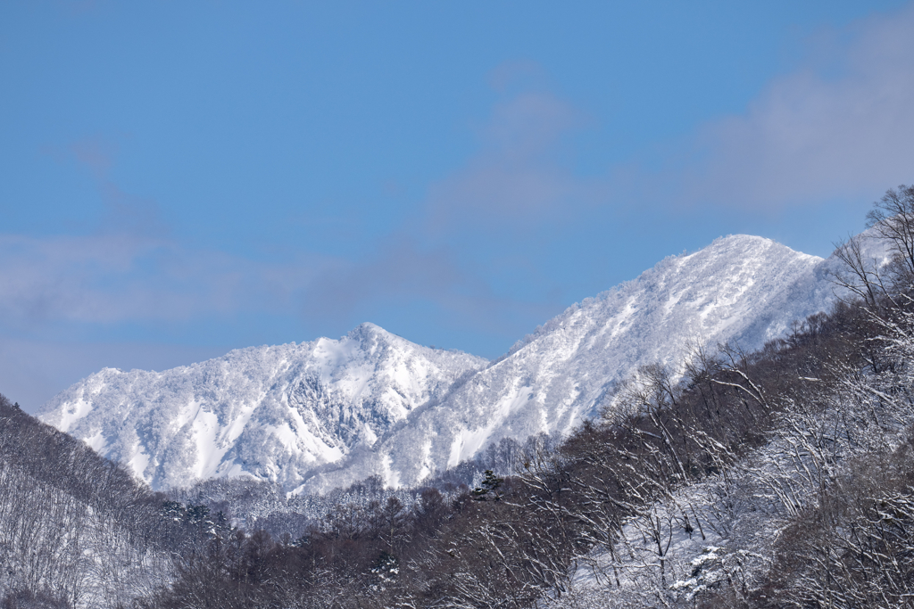 今日の雪山