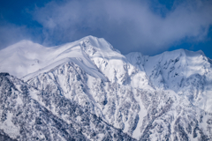 今日の雪山