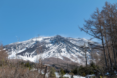 今日の雪山