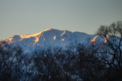 今日の雪山