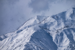 今日の雪山