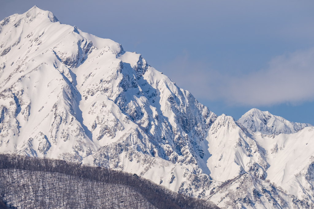 今日の雪山