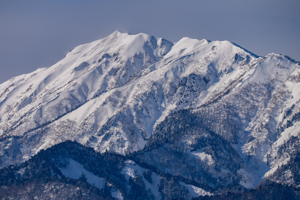 今日の雪山