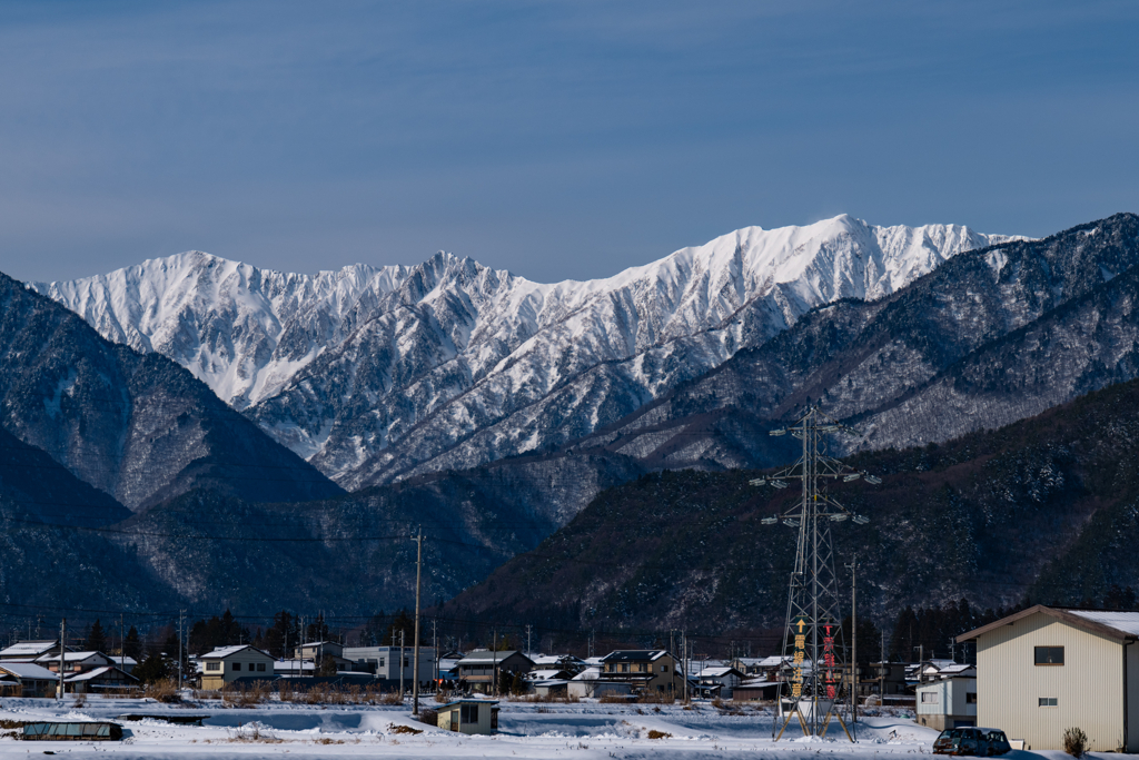 今日の雪山
