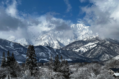 今日の雪山