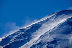 今日の雪山