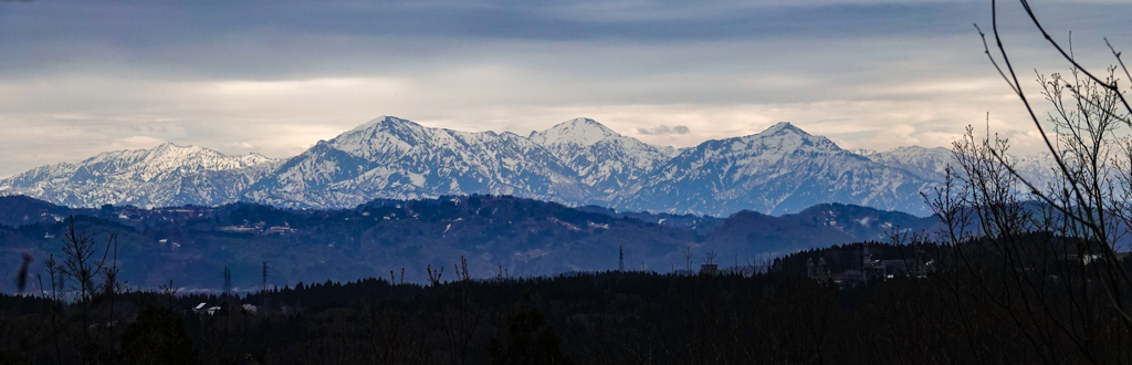 今日の雪山