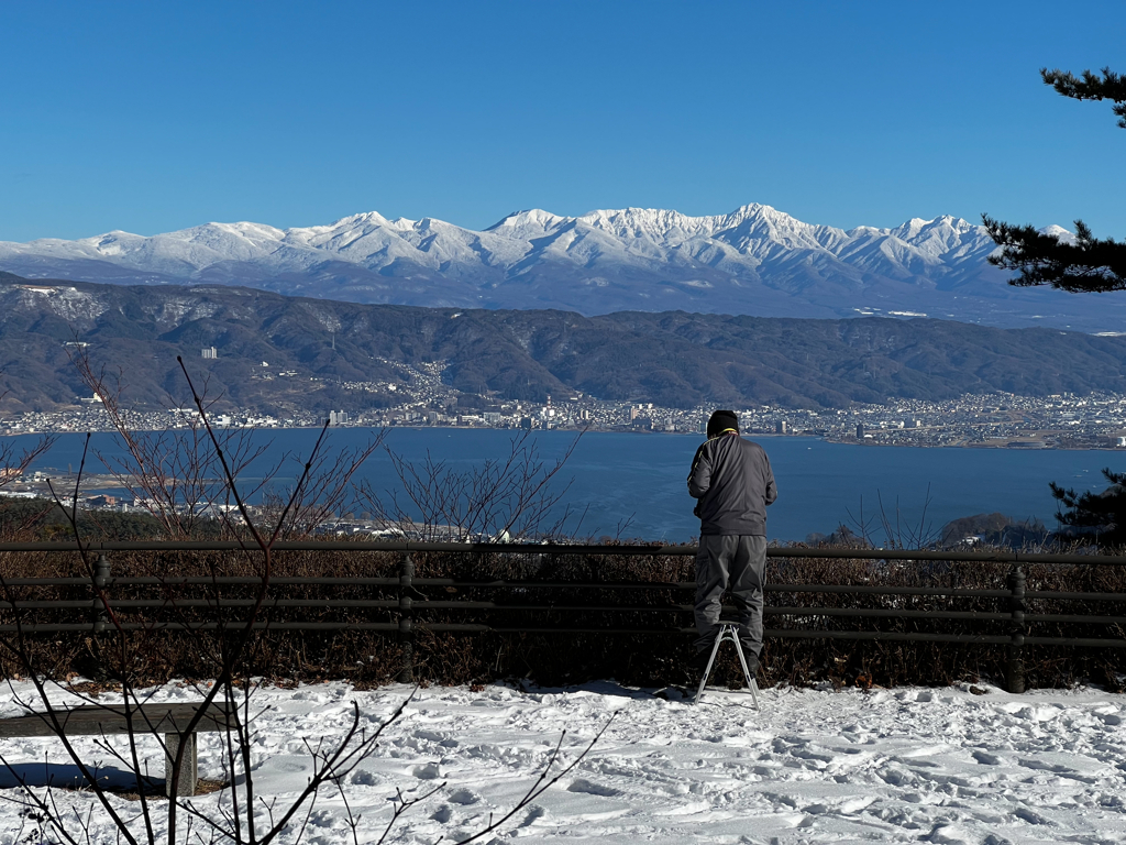 今日の雪山