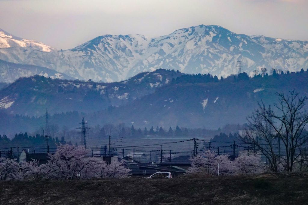 今日の雪山