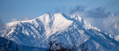 今日の雪山