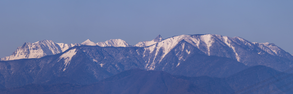 今日の雪山