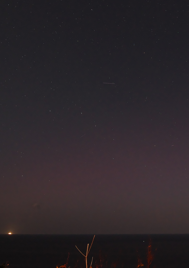 低緯度オーロラと北斗七星…