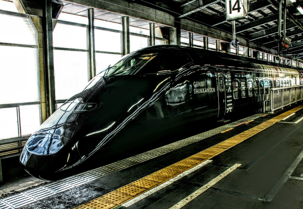 新潟駅にて　現美新幹線