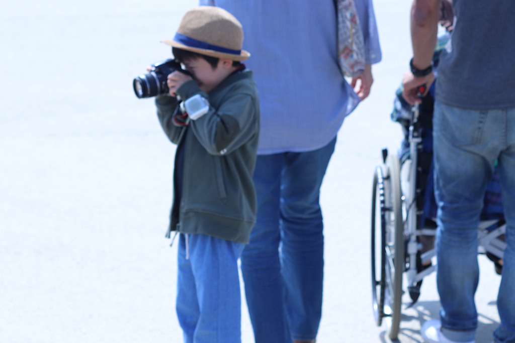 小さなカメラマン