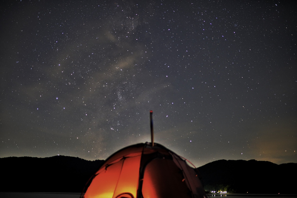 一瞬の星空