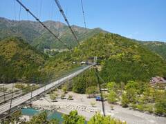 奈良県十津川村　谷瀬のつり橋