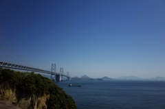 晴天の瀬戸大橋