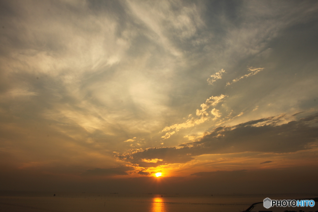 木更津港 夕焼け