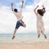 海に向かってJUMP!!
