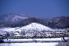 厚木市森の里の雪景色