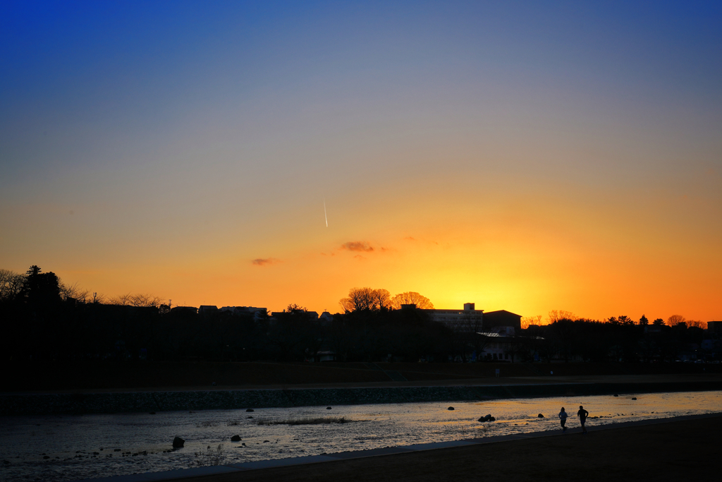 夕暮れ