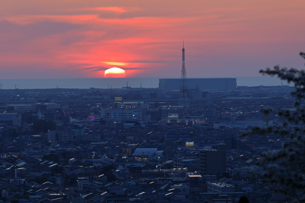 五角形の夕陽１