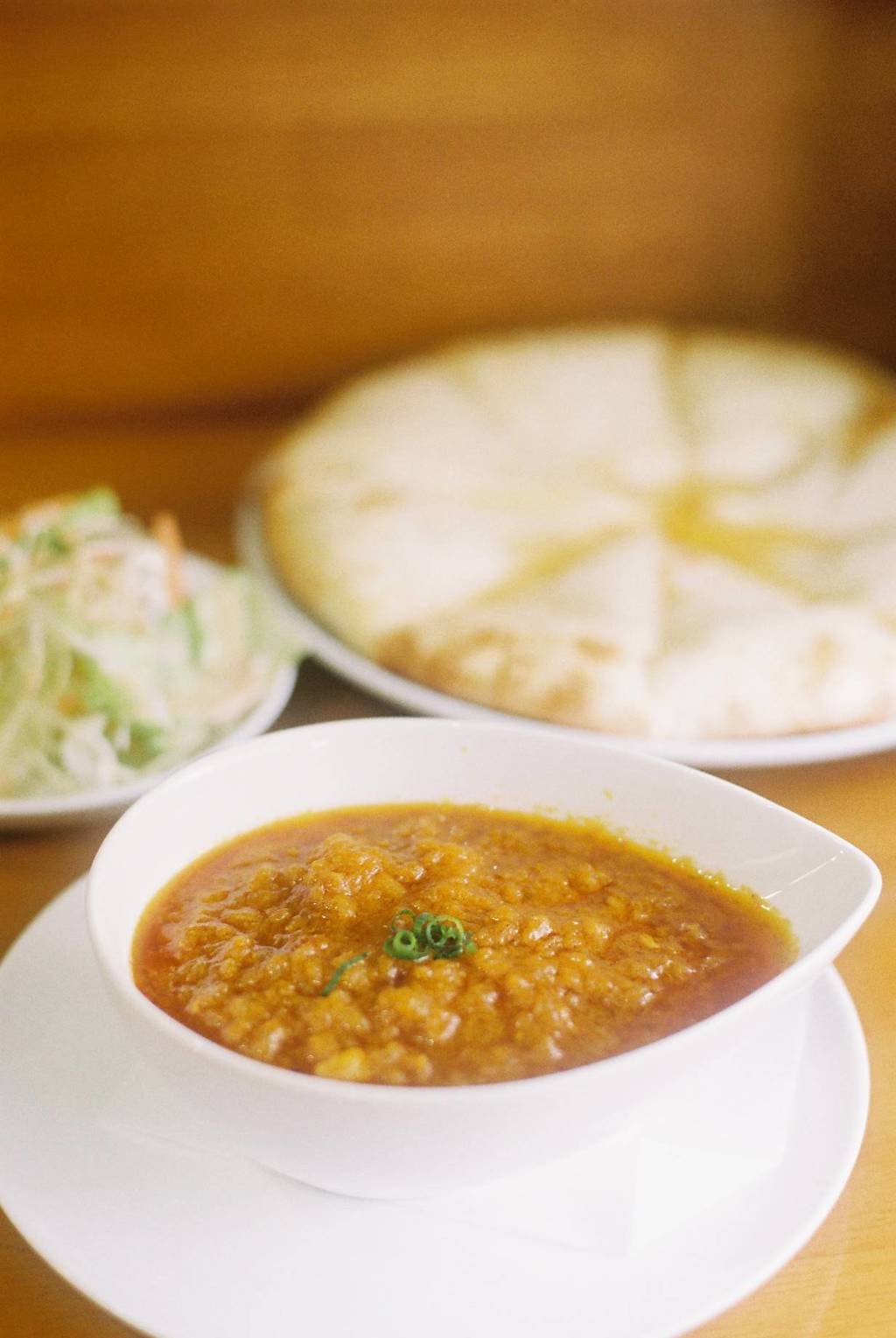 フィルムで、美味しいカレーとハニーチーズナン