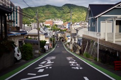坂の街の風景