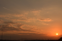 夕日