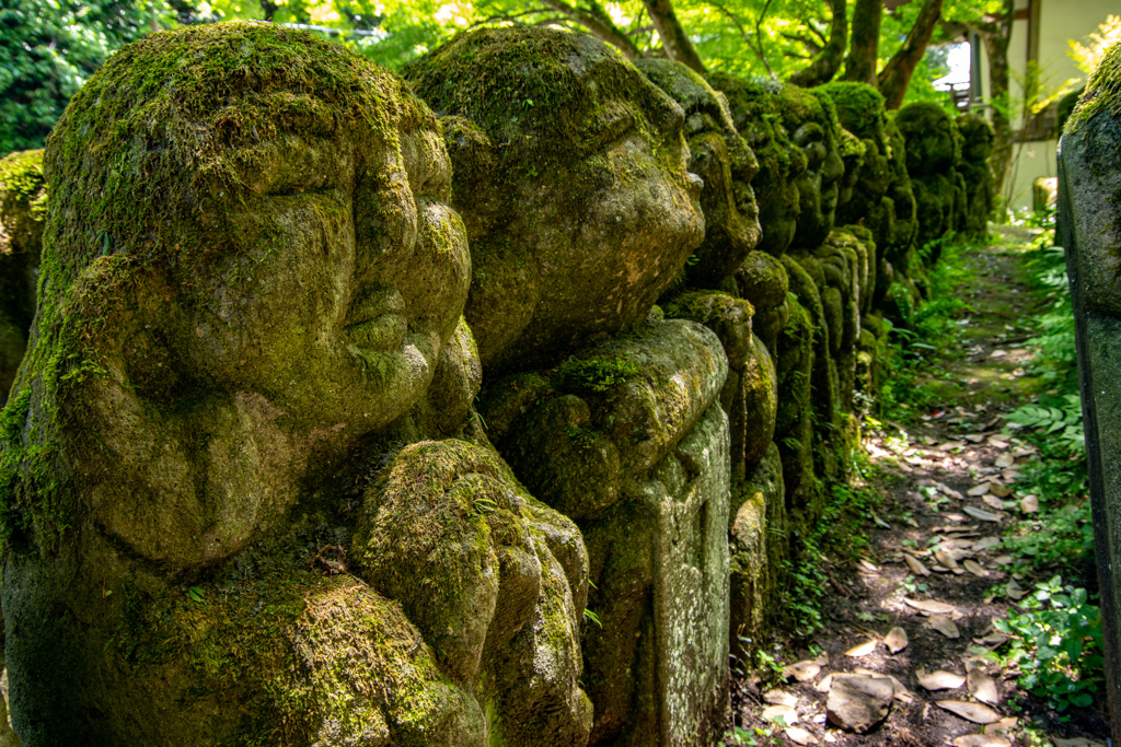 愛宕念仏寺 羅漢の列