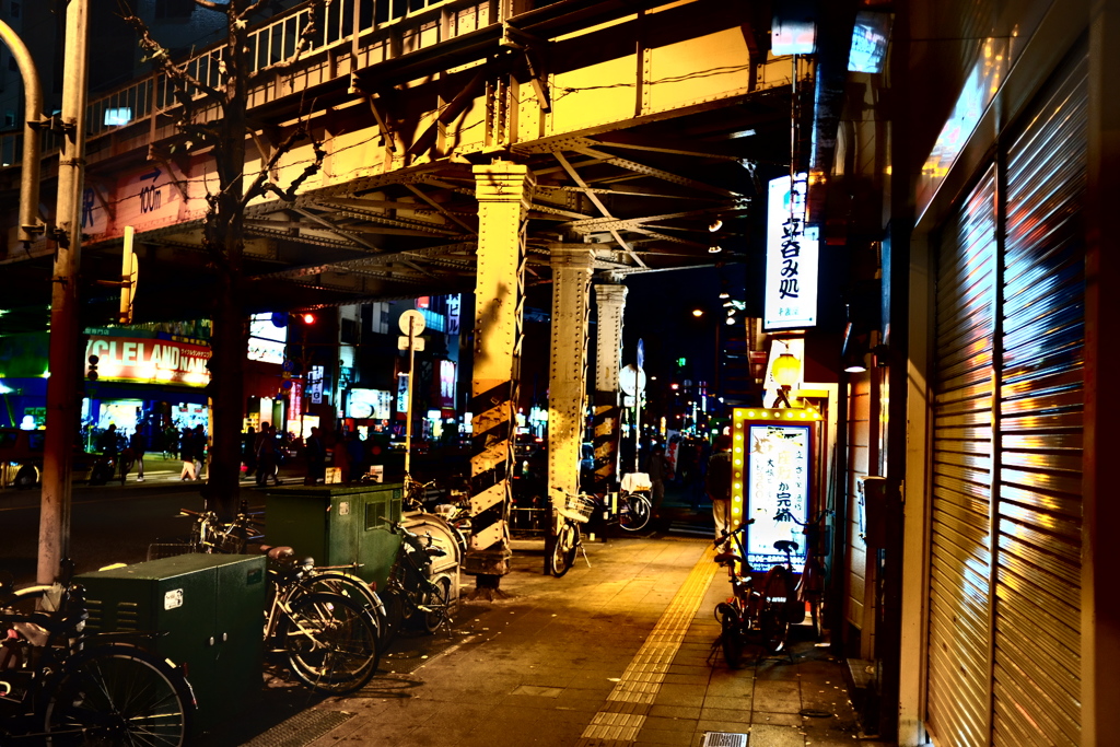 大阪、天満、ガード下