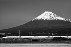 新幹線+富士山