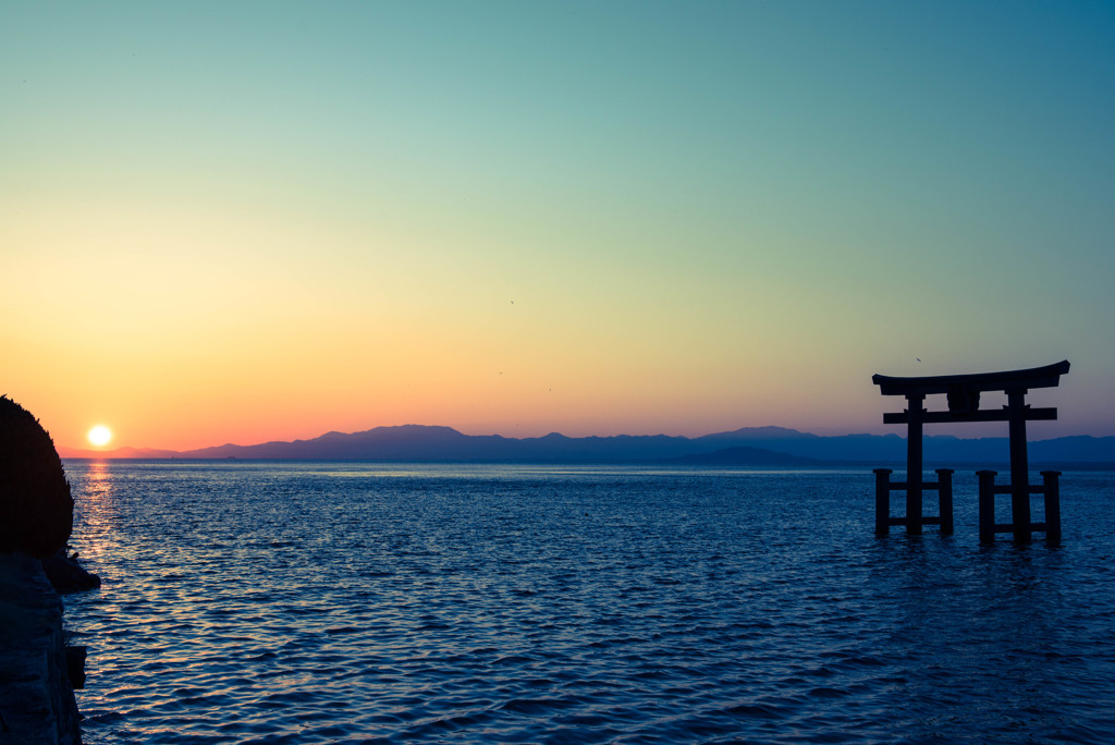 白髭神社にて