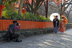 京都の街で
