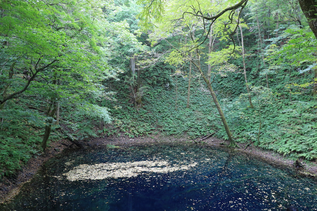 紅葉前の十二湖