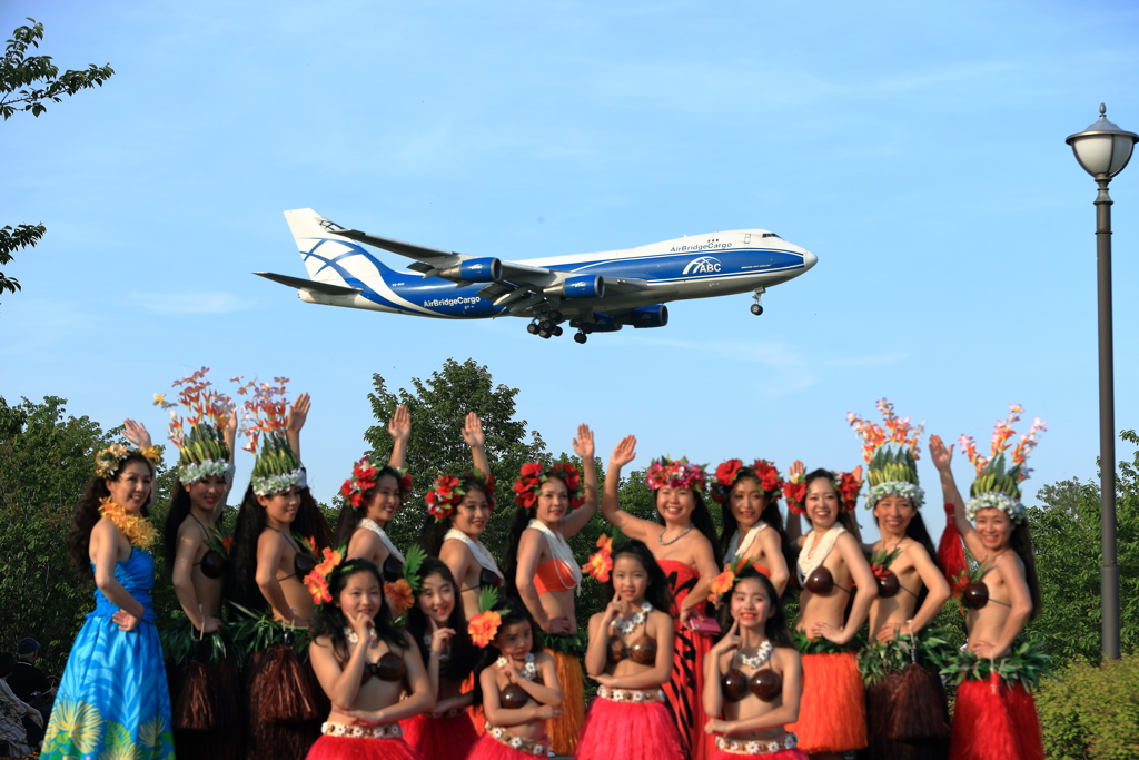 真夏の成田空港。