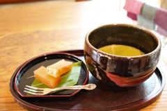 抹茶と柚子羊羹