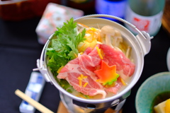 秋鍋 田舎豚豆乳柚子