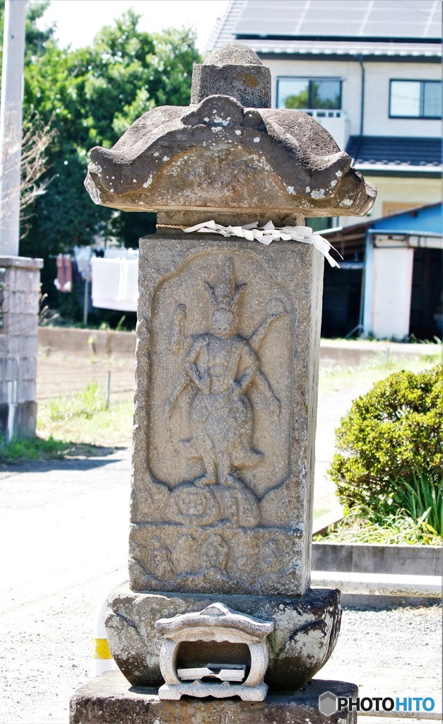 天女付き庚申塔