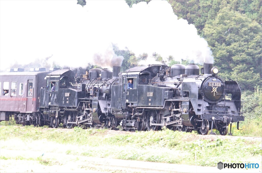 重連運転・ＳＬ機関車。