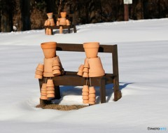 雪の公園