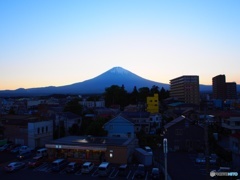 夕方のふじさん